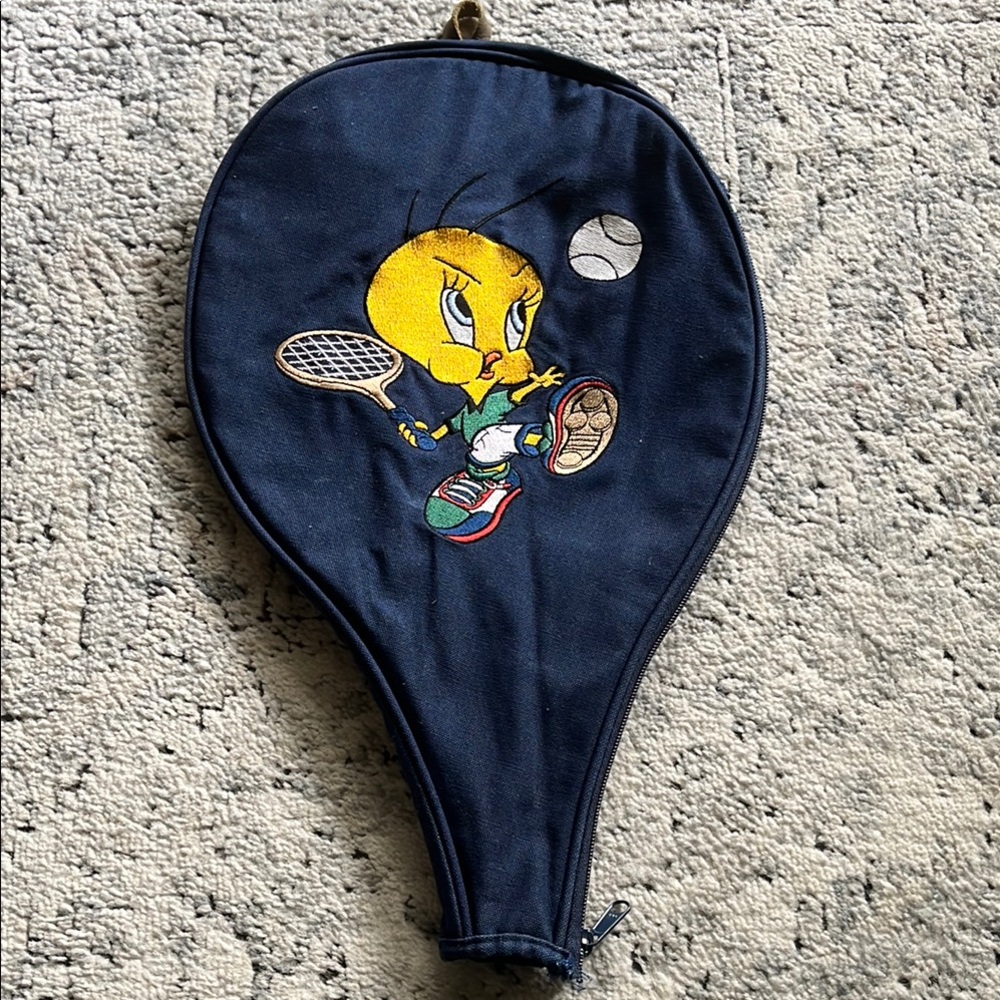 1995 Warner Bros Tweety Bird Tennis Racket Cover